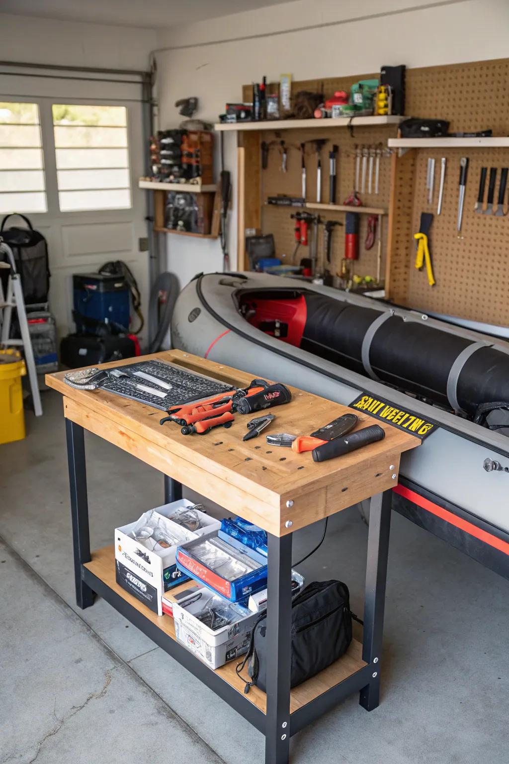 A convertible stand provides functionality beyond storage.
