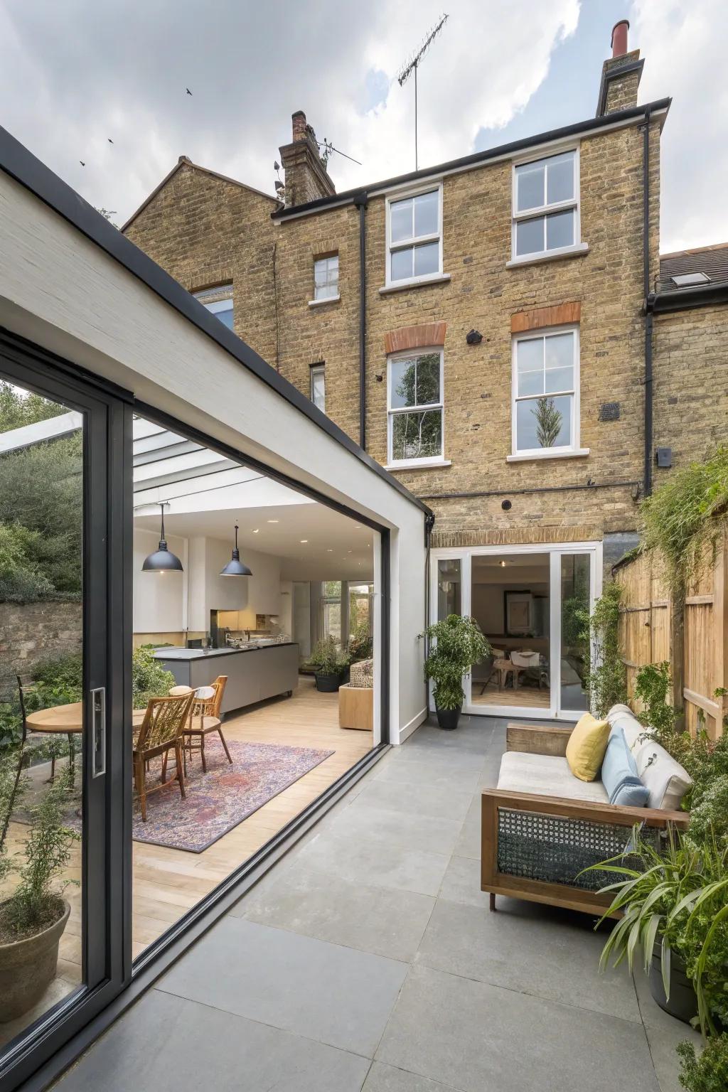 A versatile rear house extension designed for multiple uses and family needs.