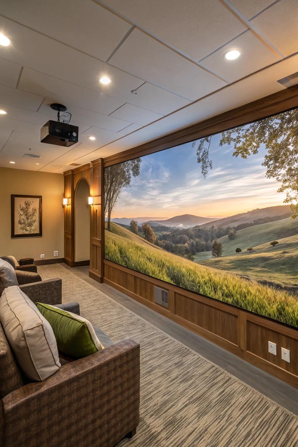 A personalized photo mural introduces a unique nuance.