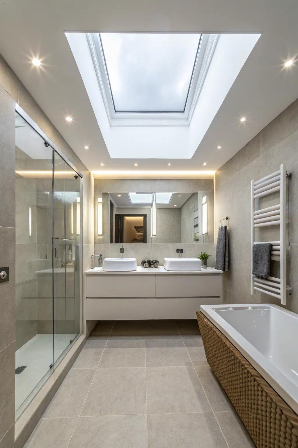 Attached modules present modern style.