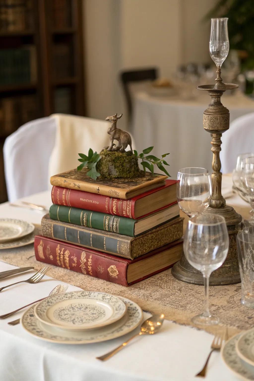 Unforeseen centerpieces spark conversation.