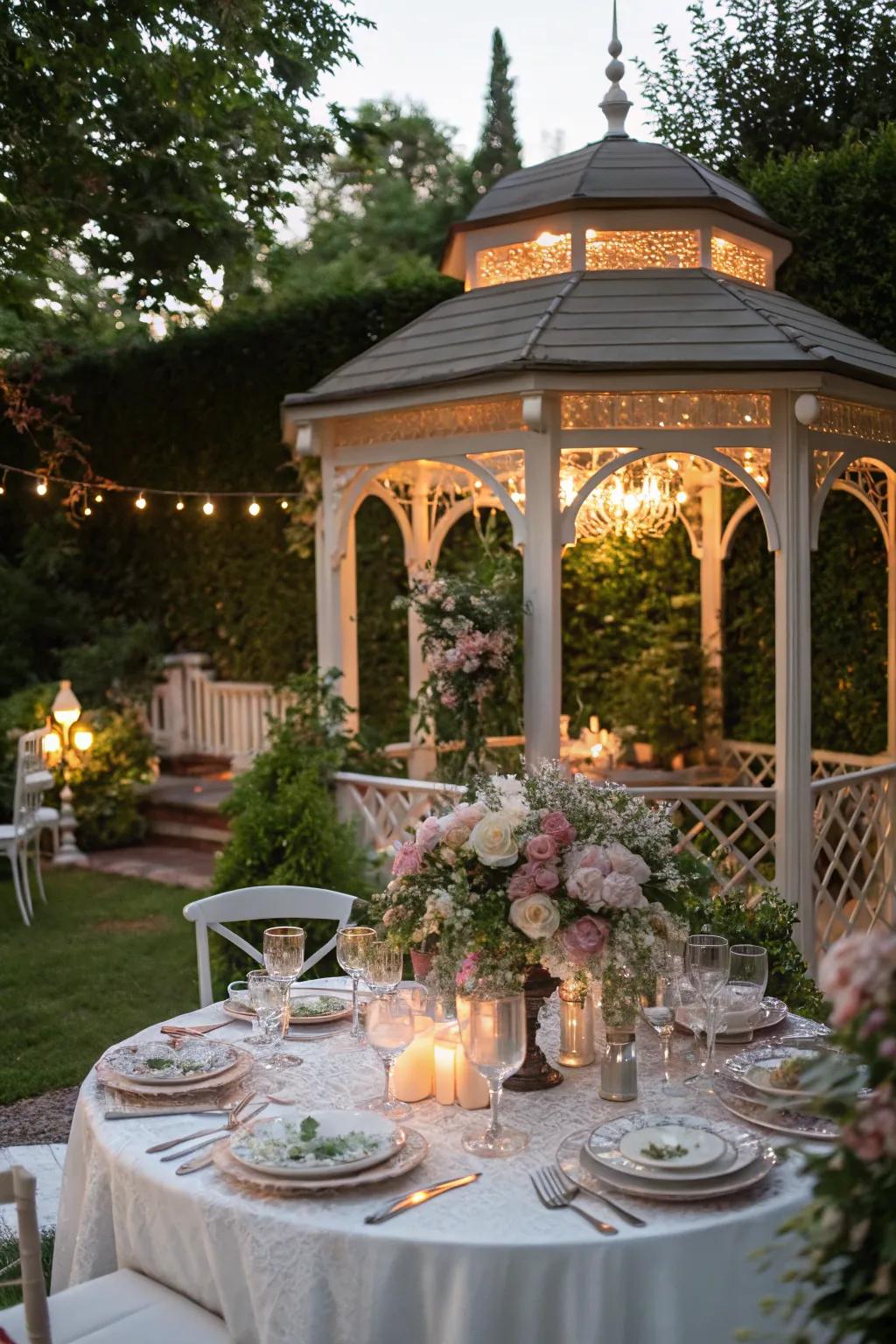 Orchestrate delightful social gatherings within a garden soiree expanse.
