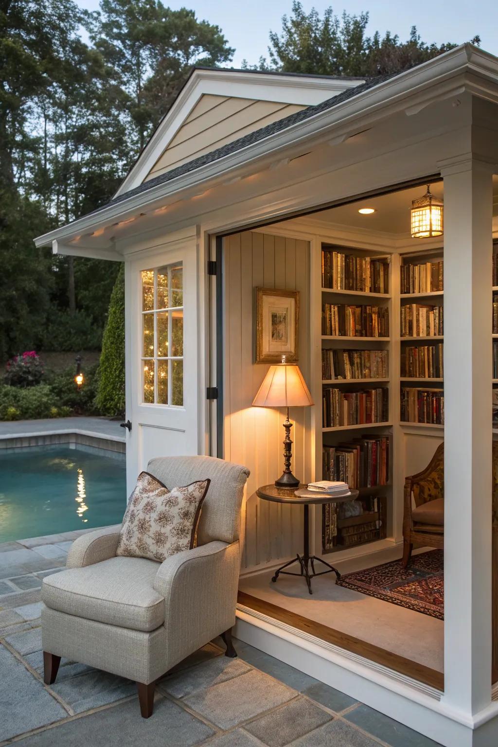 Unearth a concealed gem through a secret reading cranny.