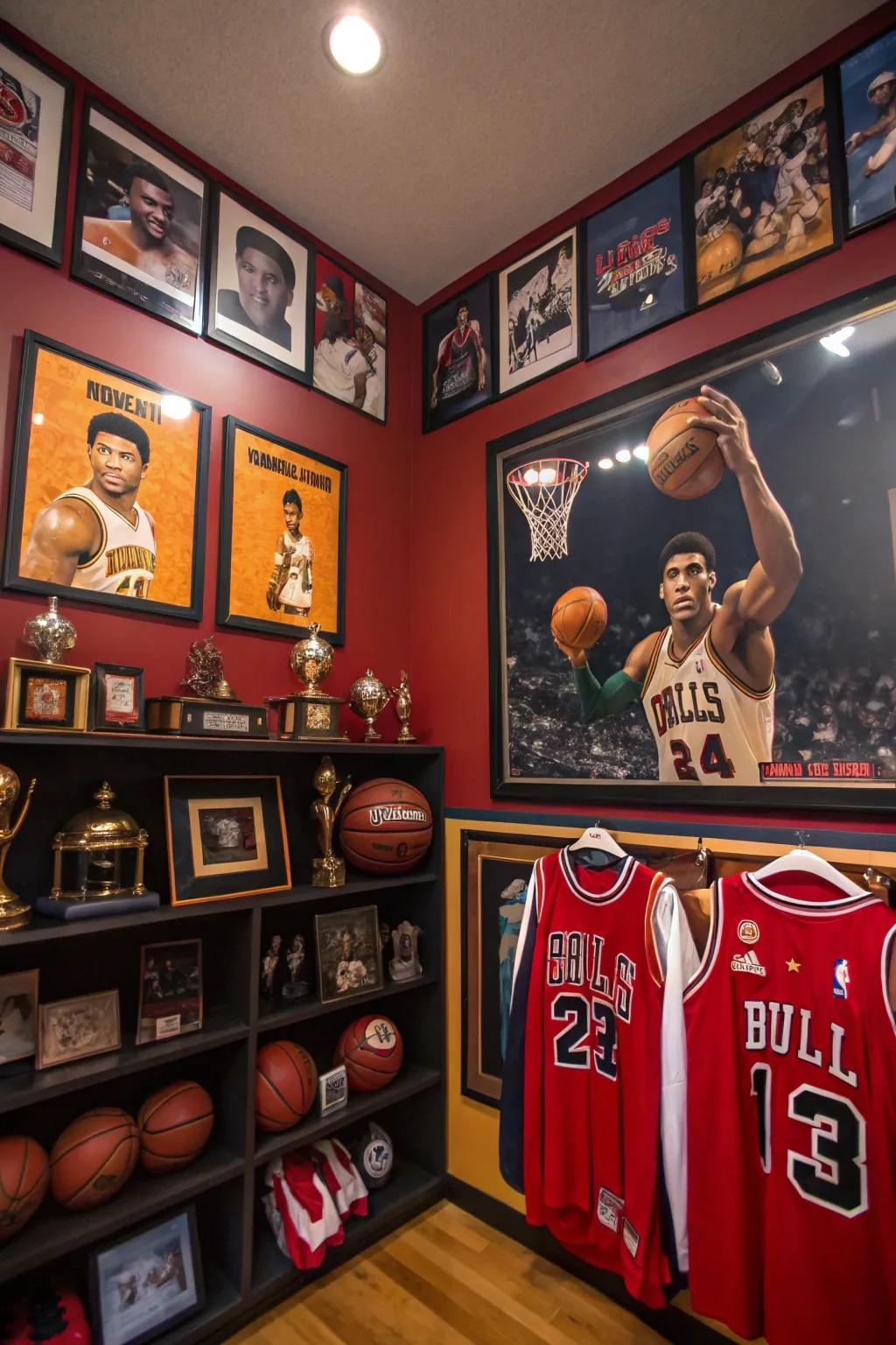 Honor sports icons with tribute posters in your home.