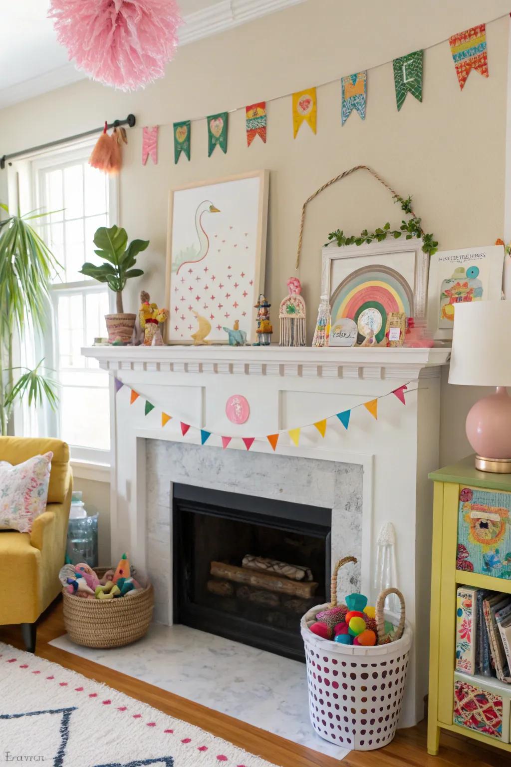 Whimsical nuances sustain the décor's inherent playfulness and vivacity.