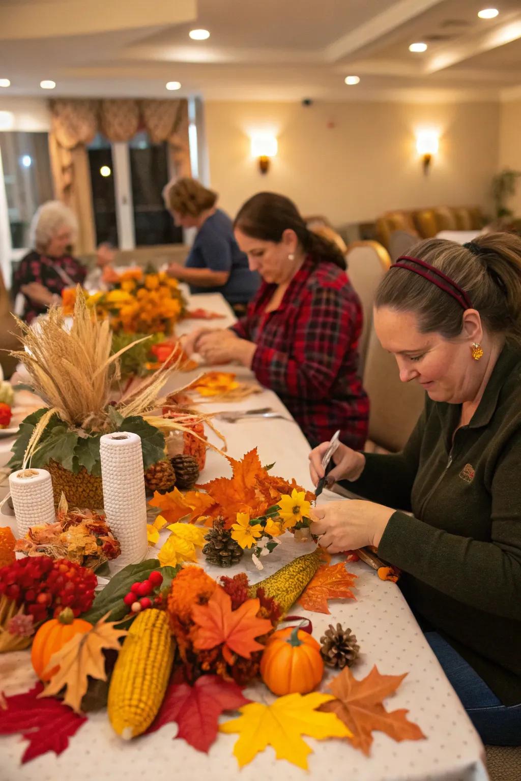 Fashioning personalized centerpieces infuses allure into the ornamentation.