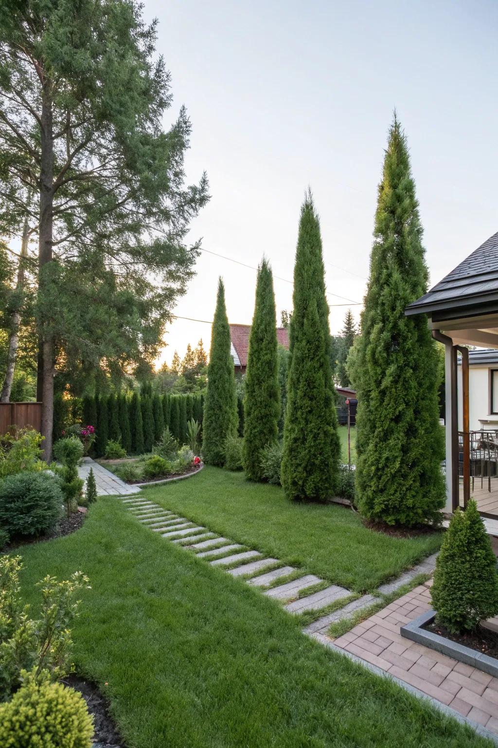 Transform suburban gardens into tranquil retreats with Arborvitae.