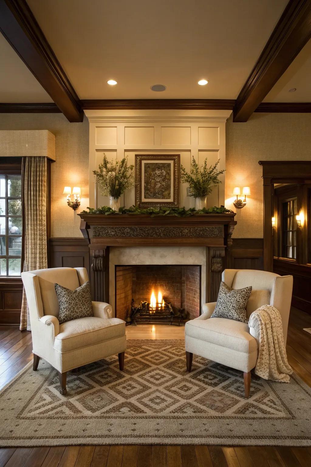 Symmetrical arrangements offer harmony and equilibrium.