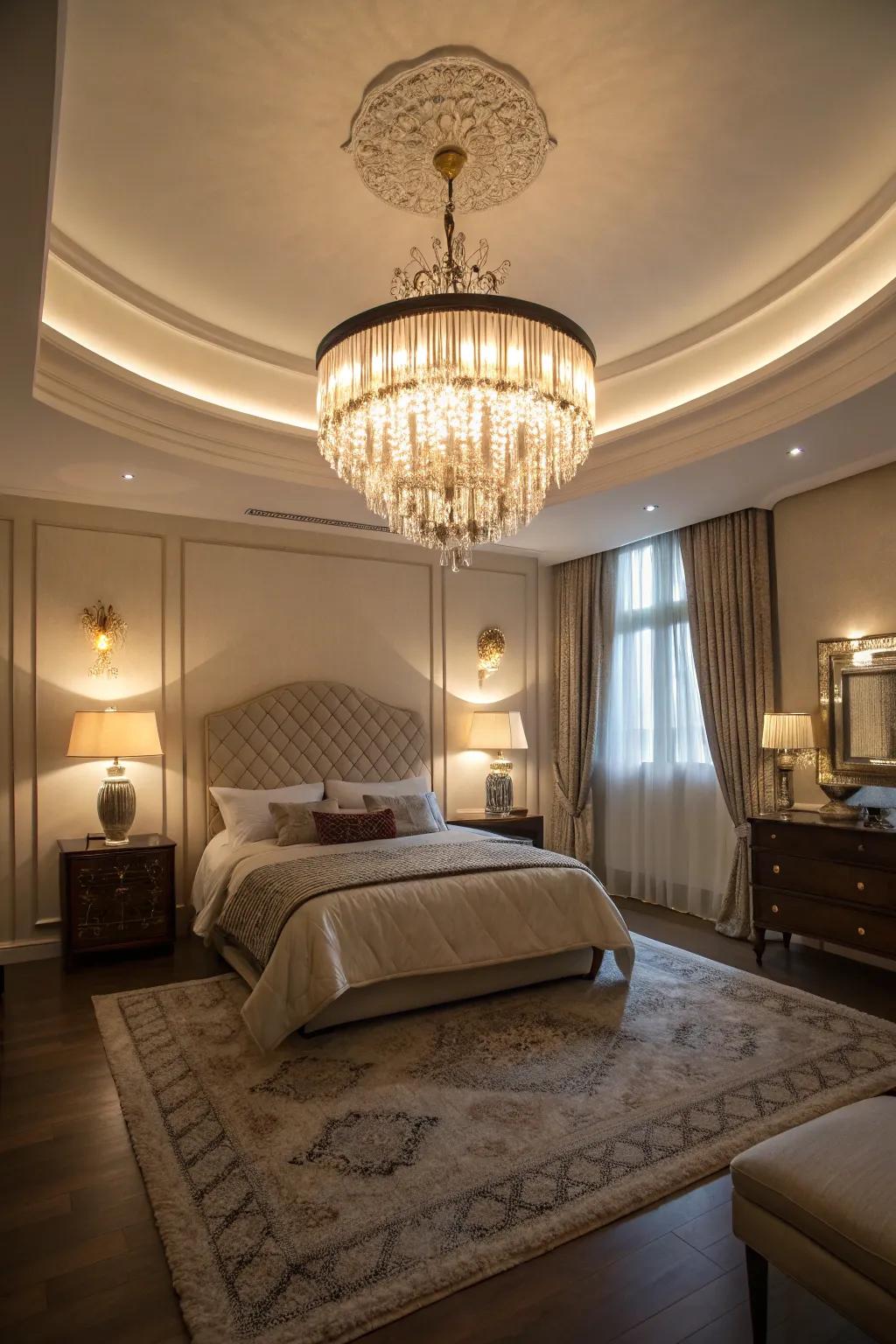 Layered illumination crafts an adaptable and inviting ambiance.