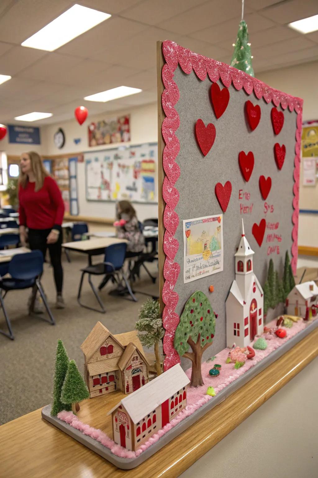 A Valentine's Hamlet display featuring a captivating community vista.