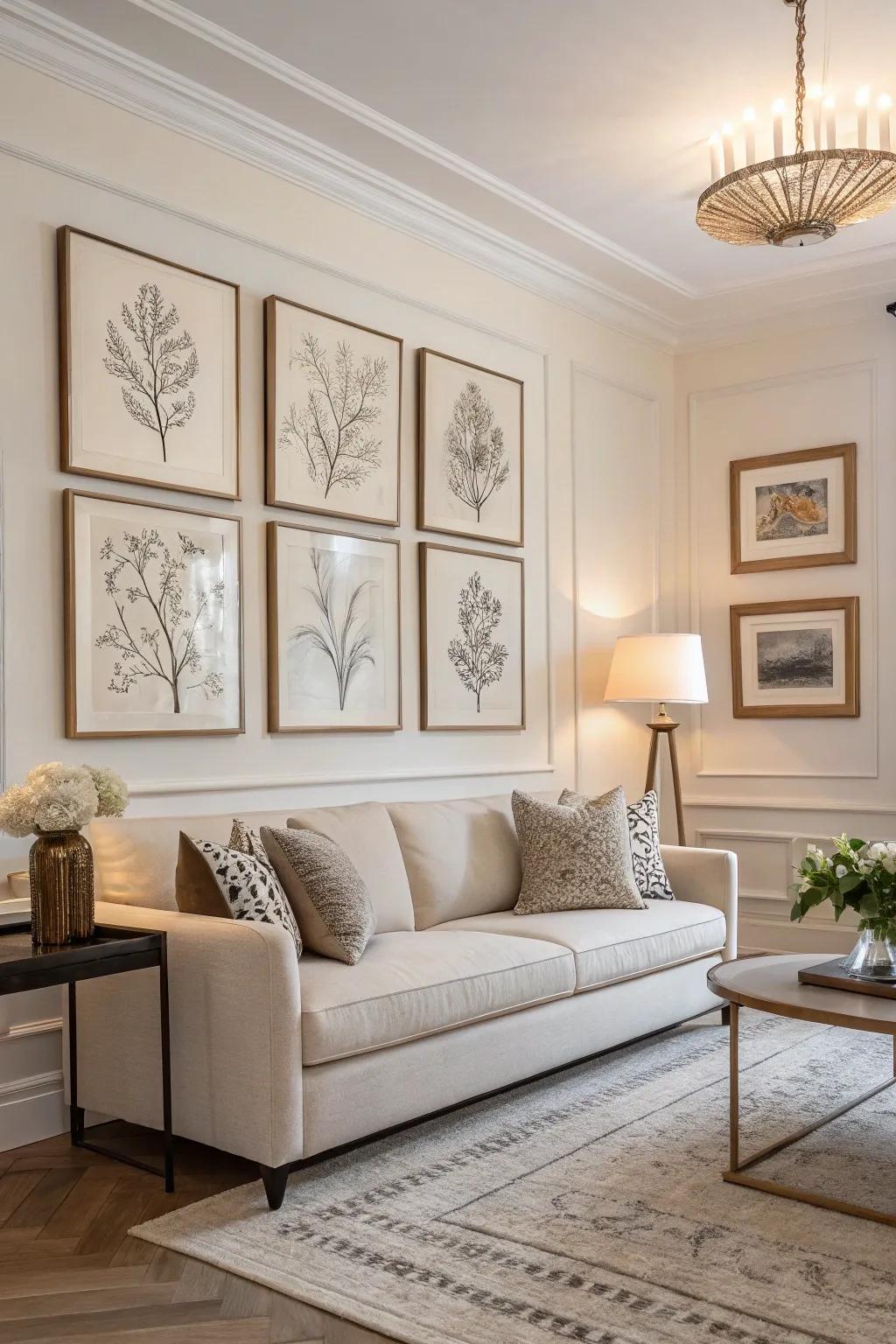 Minimalist artistry infuses elegance devoid of being overpowering.