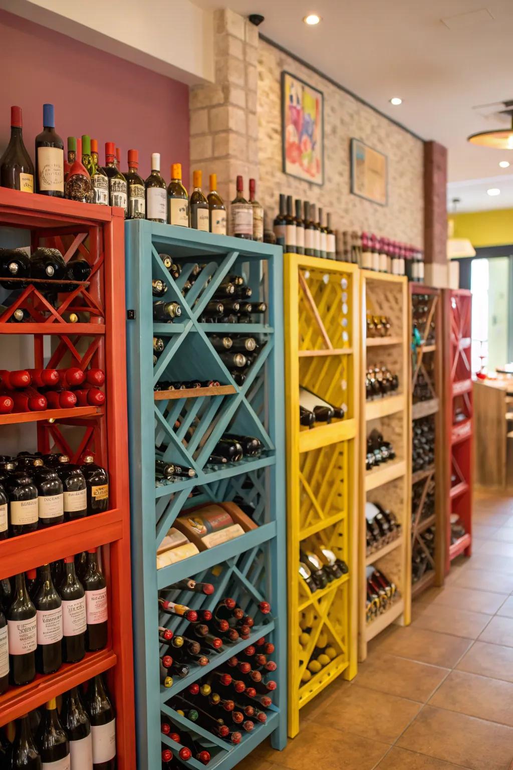 Blend and harmonize for an eclectic vinous display.
