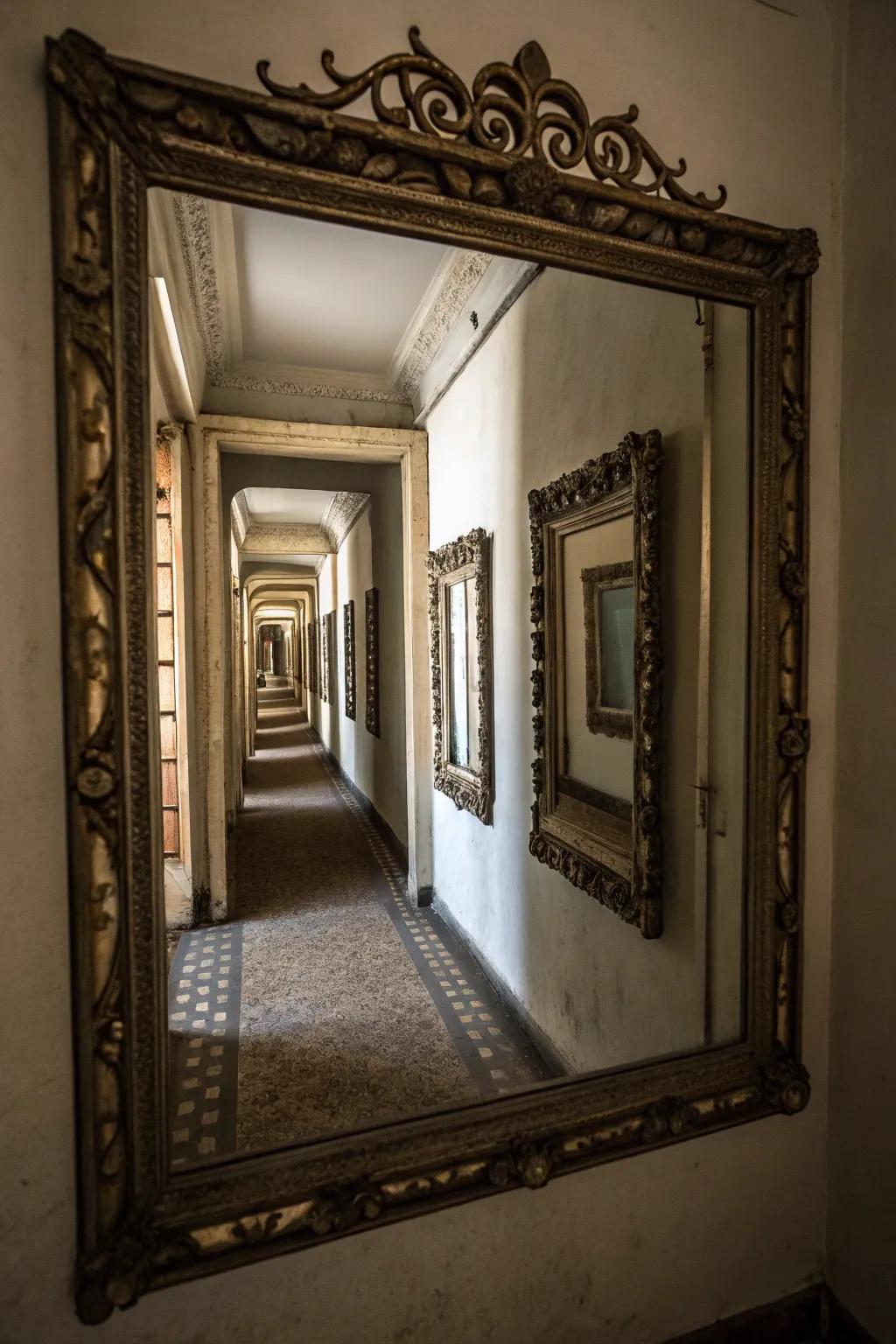 Reflective frame maximize brightness inside small segments.