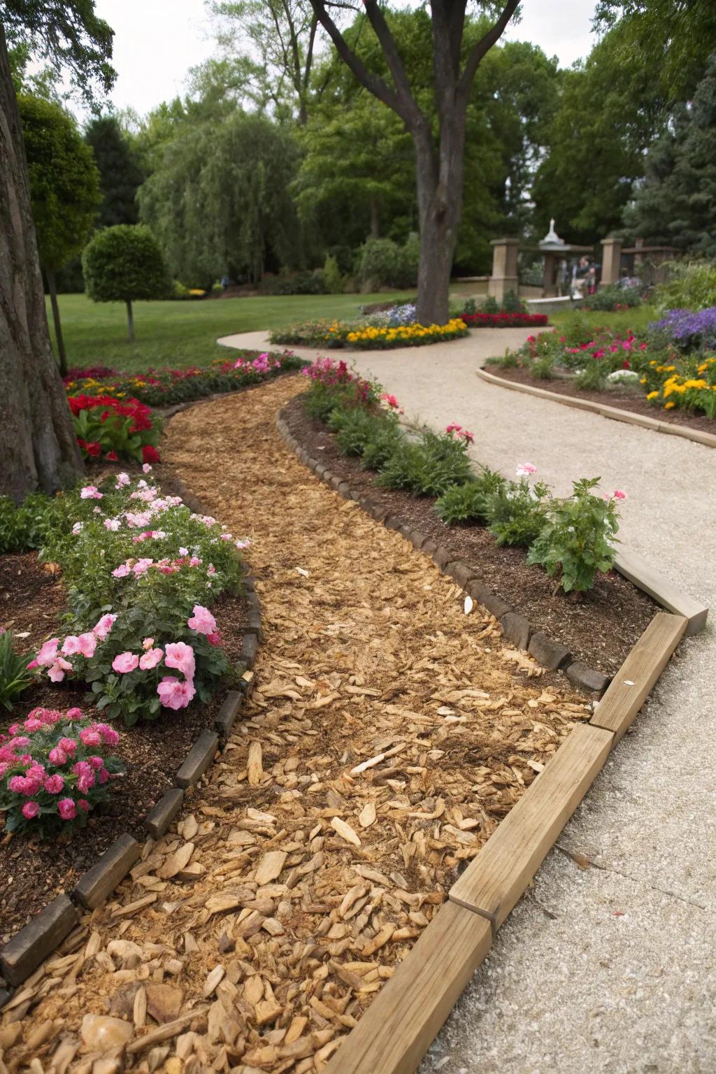 Timber shavings deliver a minimal upkeep substitute to conventional lawns.