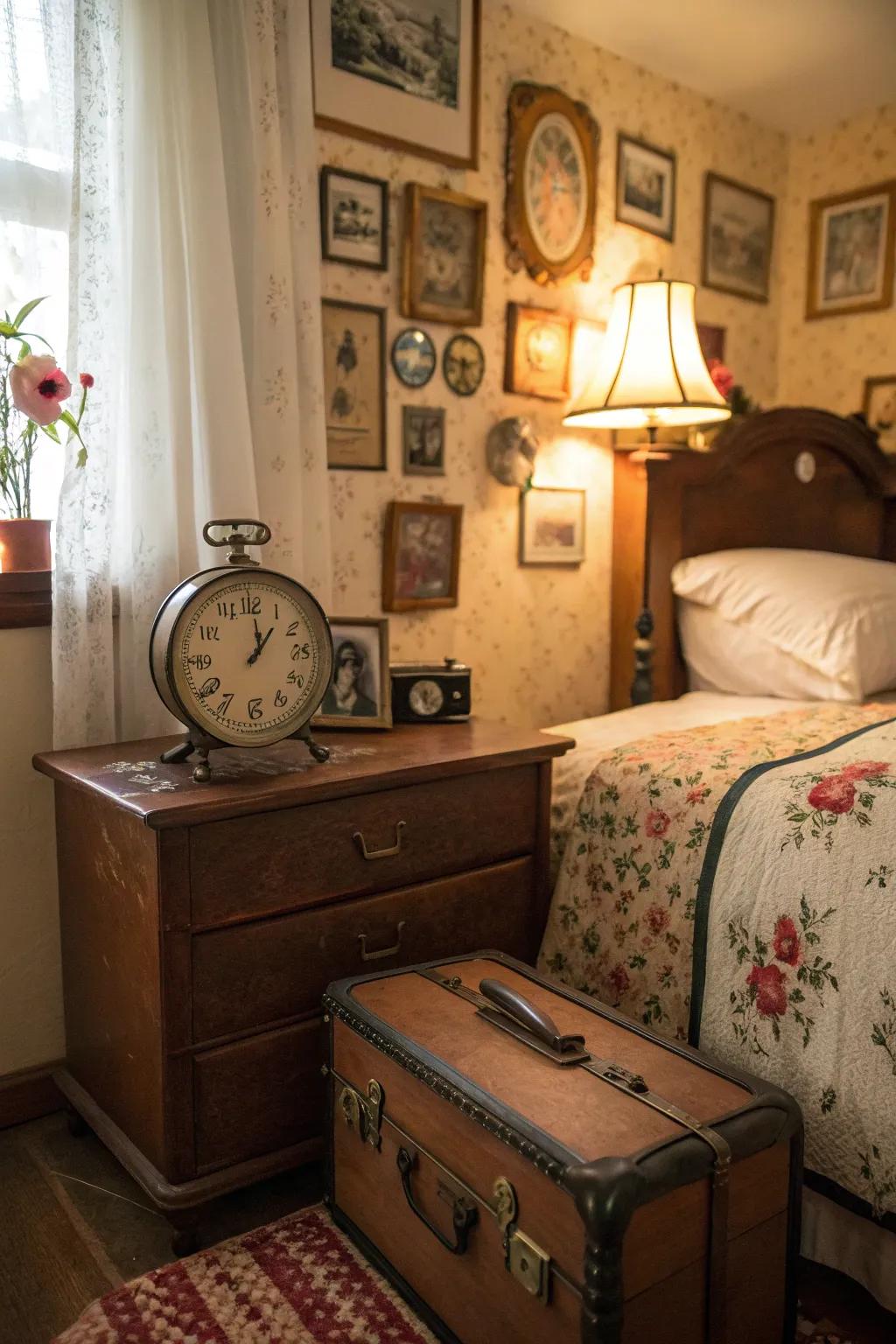 Vintage items contribute historical charm and depth