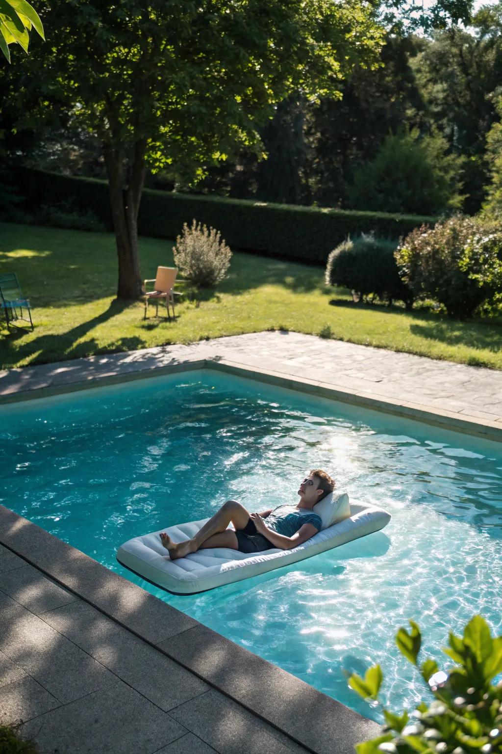Relax in style with a floating pool leisure.
