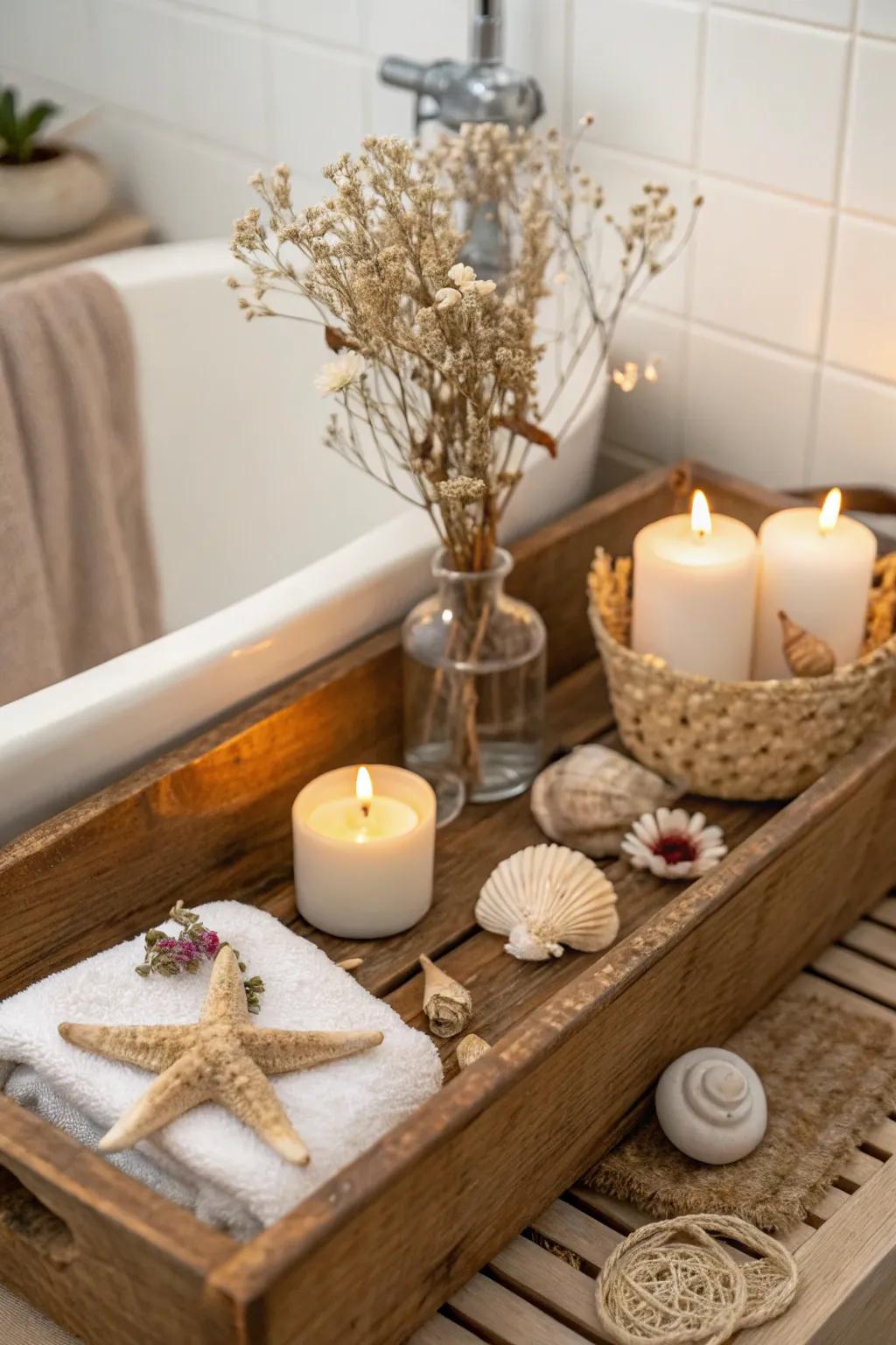 Create a rustic retreat with inherent textures and earthy shades.