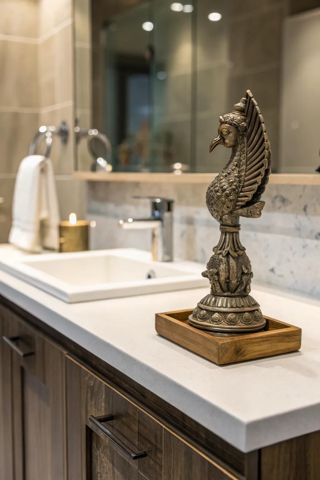 Artifacts bring sophistication to your restroom.