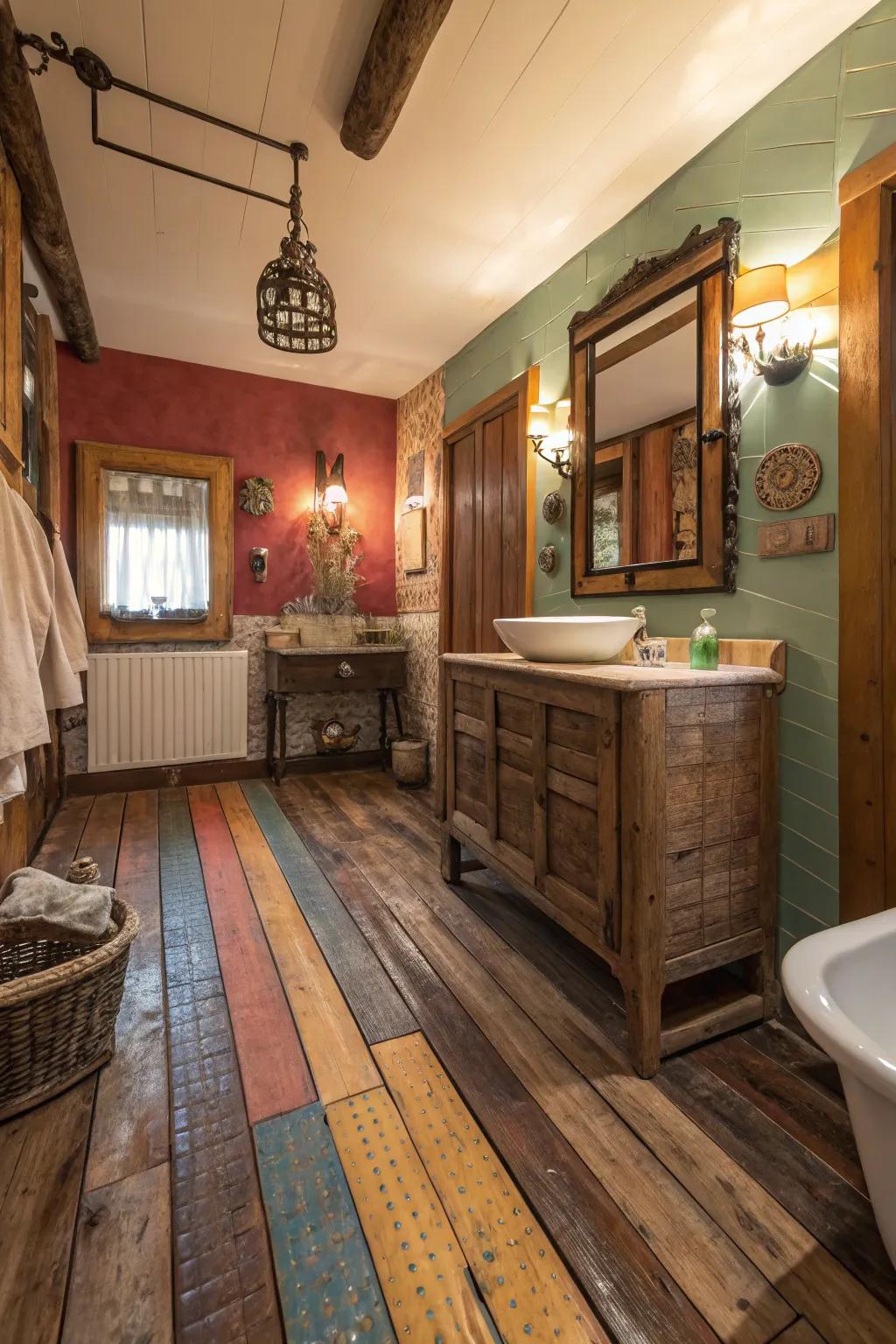 Infusing charm through pigmented timber surfaces.