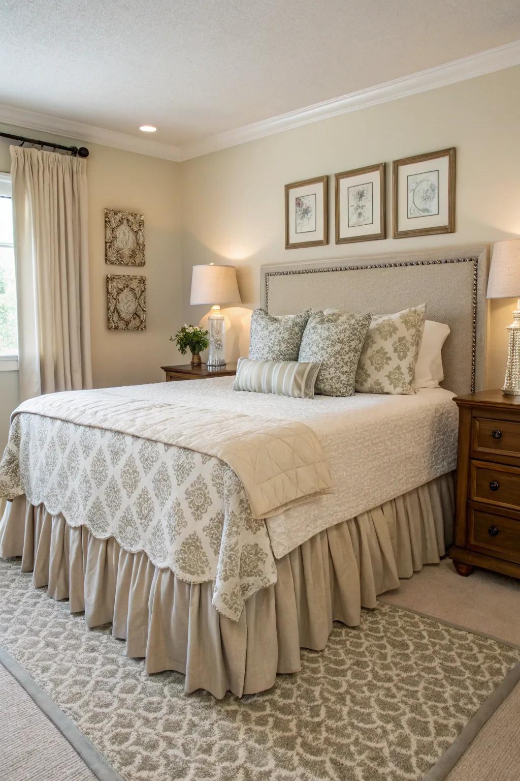Neutral tones furnish timeless sophistication and adaptability.