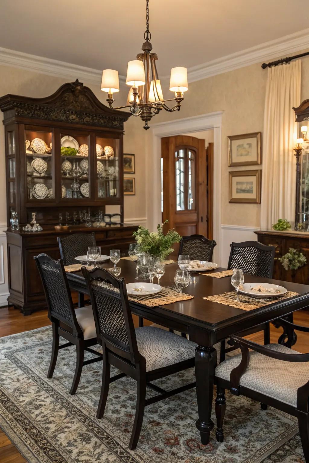 Vintage elements bring timeless charm.