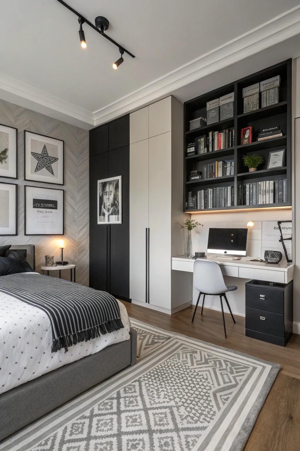 Monochrome palettes add depth and sophistication.
