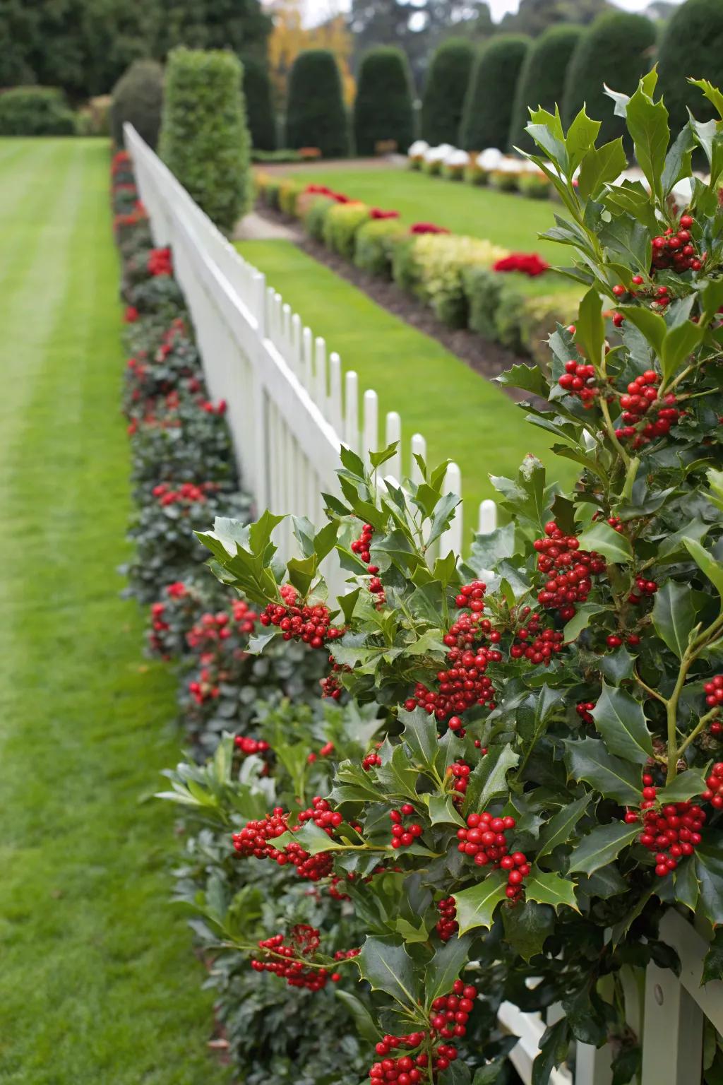 Berrican adds a touch of festivity to your fence.