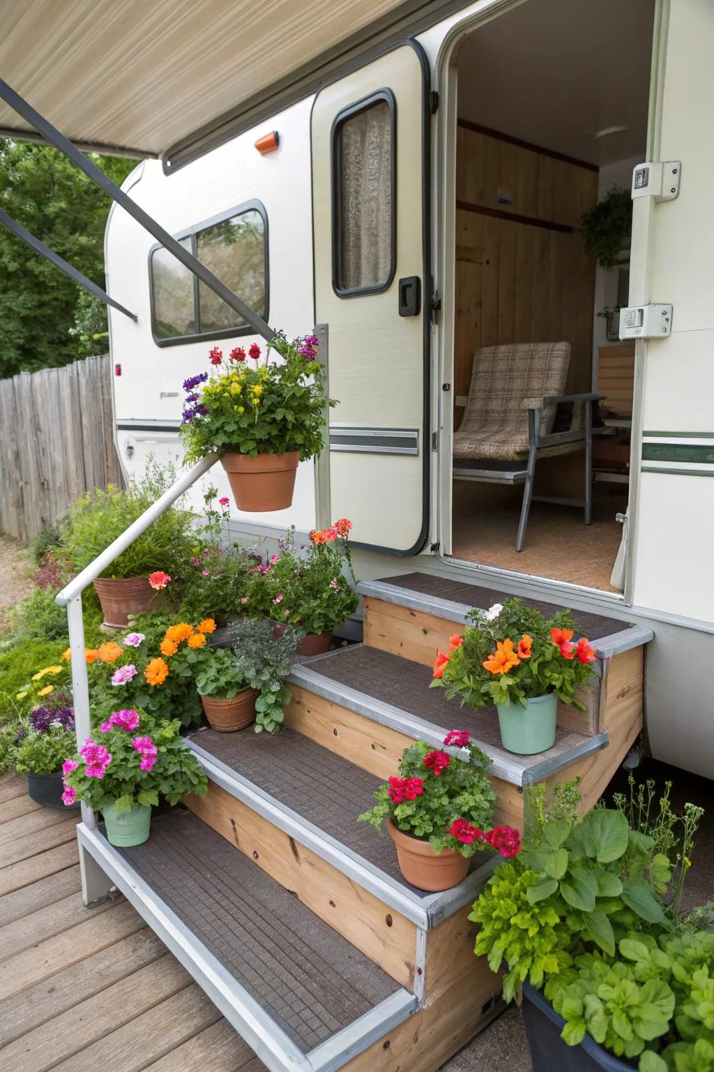 Maximize your space with stair seating on your deck.