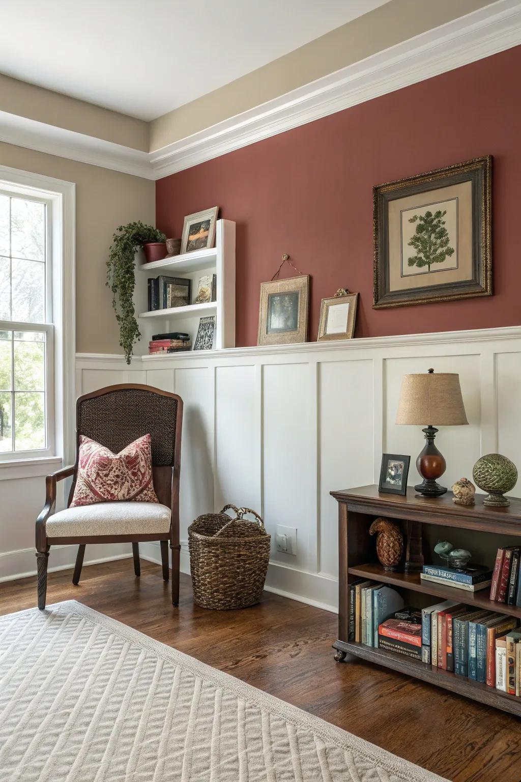 Enhance your partitions utilizing dual-tone designs.