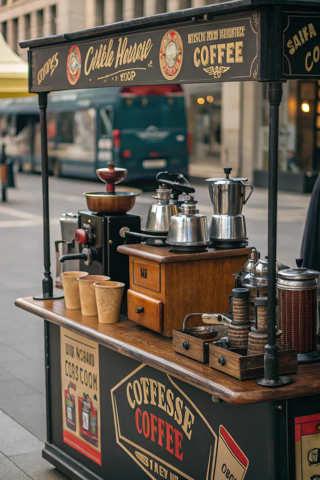Bring the café experience home with vintage barista tools.