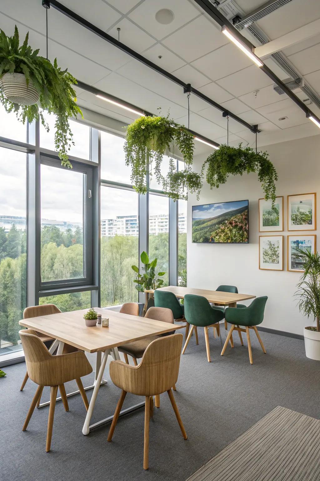 Eco-conscious materials inject a responsible attribute into your area.