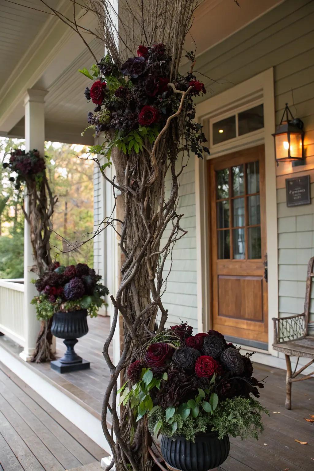 Bewitching blooms add a sinister edge.