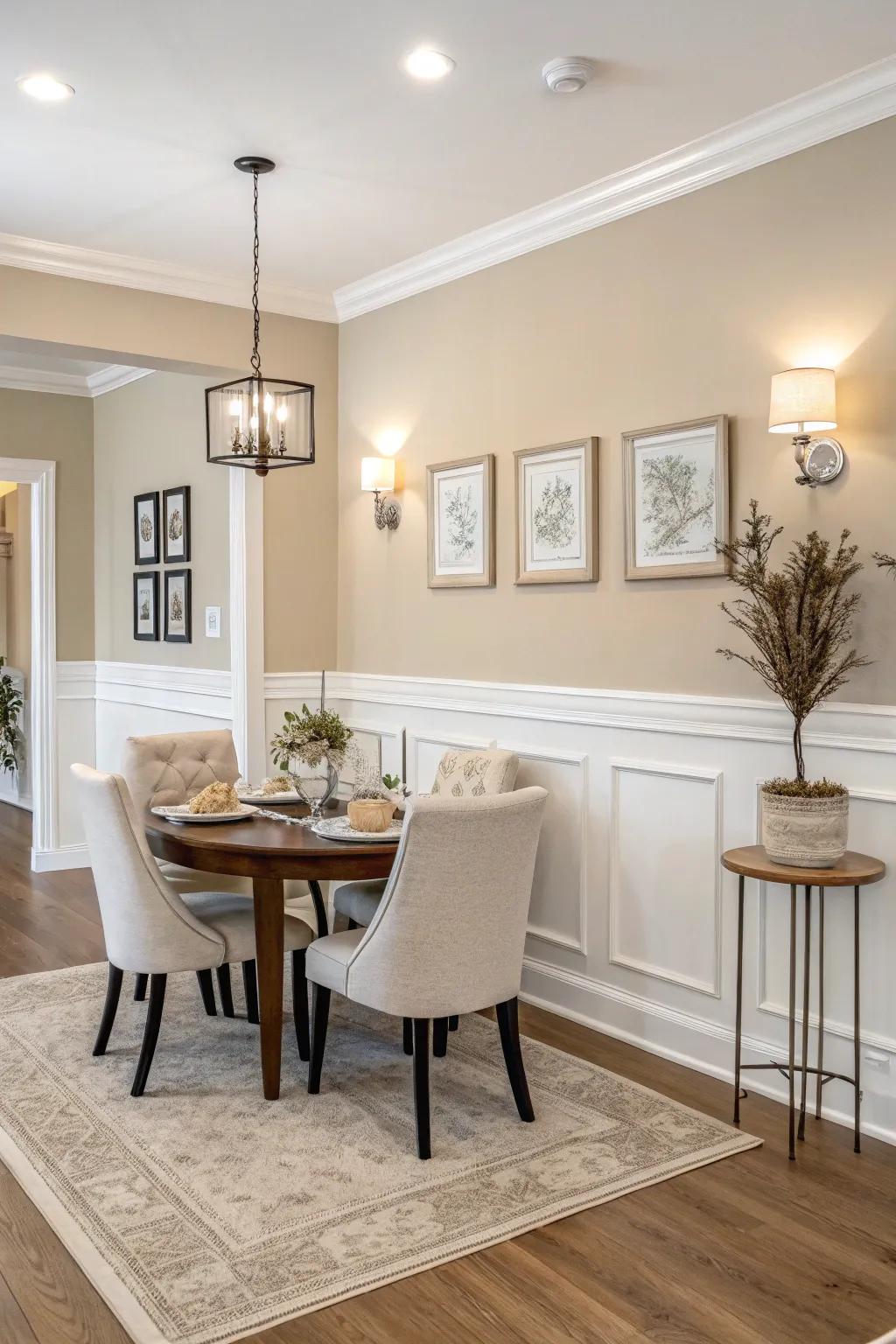 Subtle colors deliver a serene and minimalist elegance.