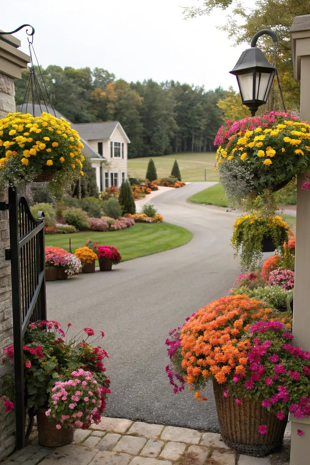 Seasonal blossoms preserve your driveway’s landscape fresh and dynamic.