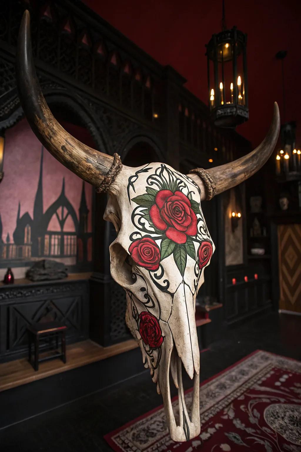 Gothic themes conjure a theatrical and refined proclamation.