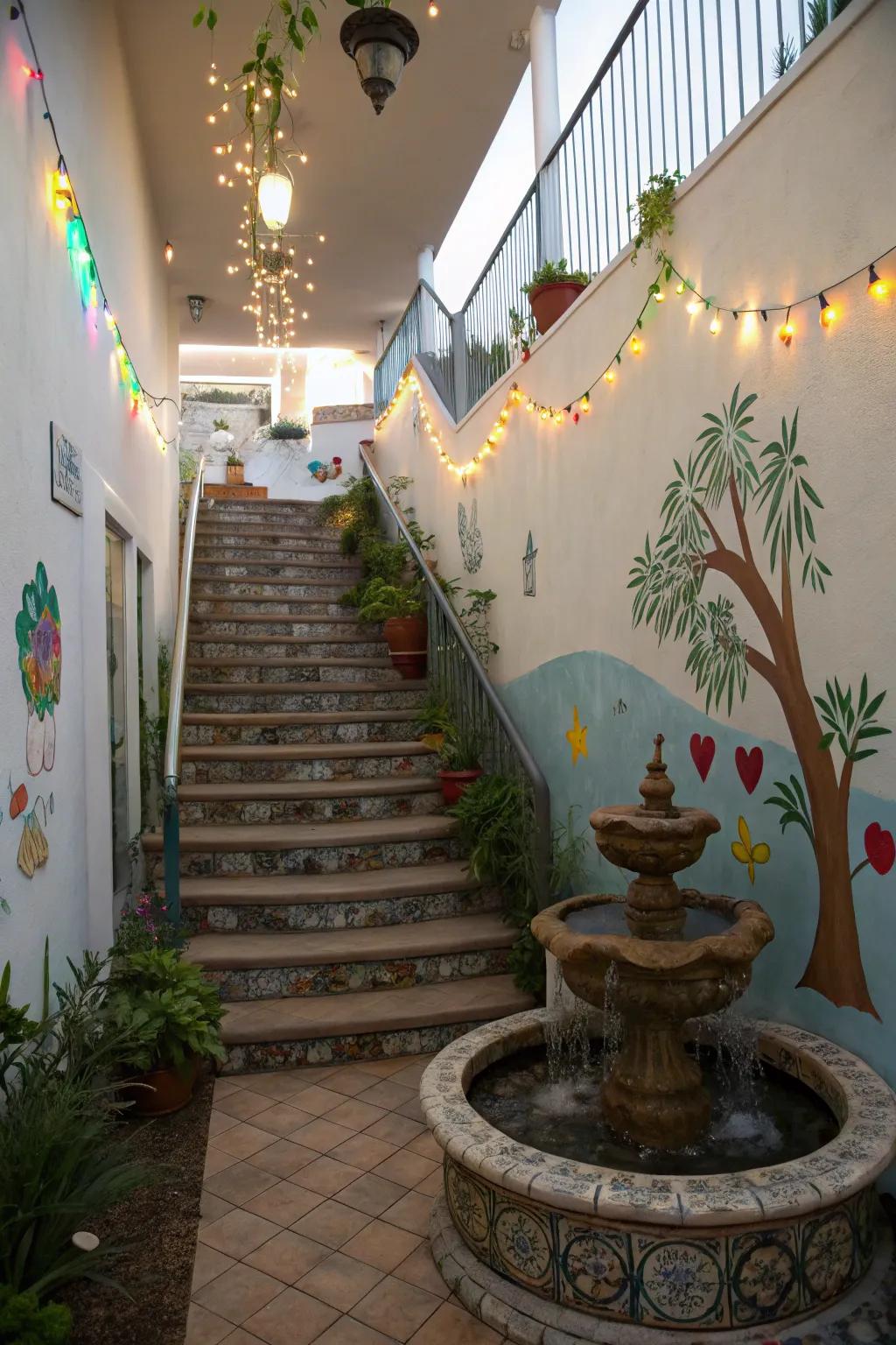 Unexpected elements transform stairwells into unforgettable spaces.