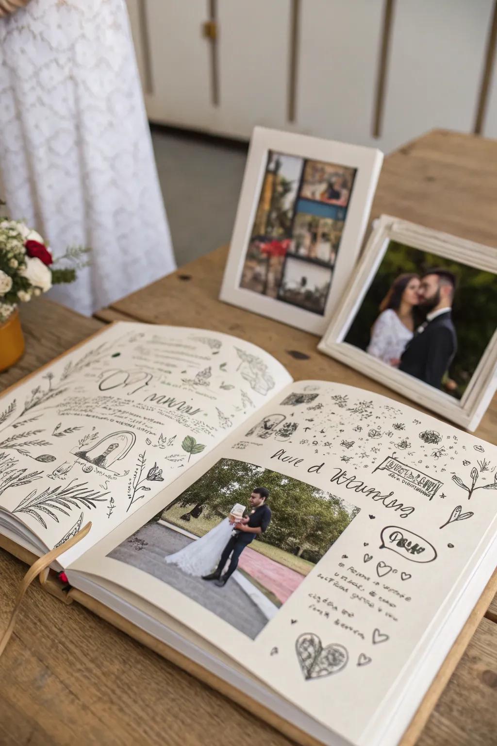 DIY artistry introduces a personal nuance to an engagement photo compilation.