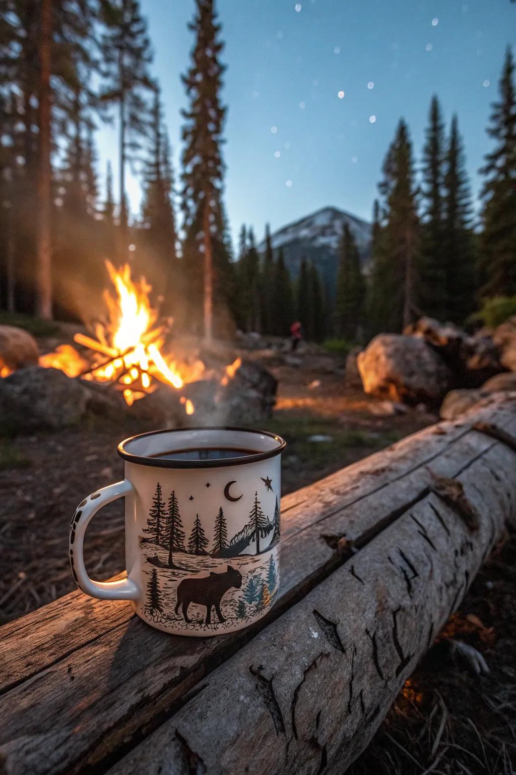 Sip your favorite drink with a mug that celebrates the great outdoors.