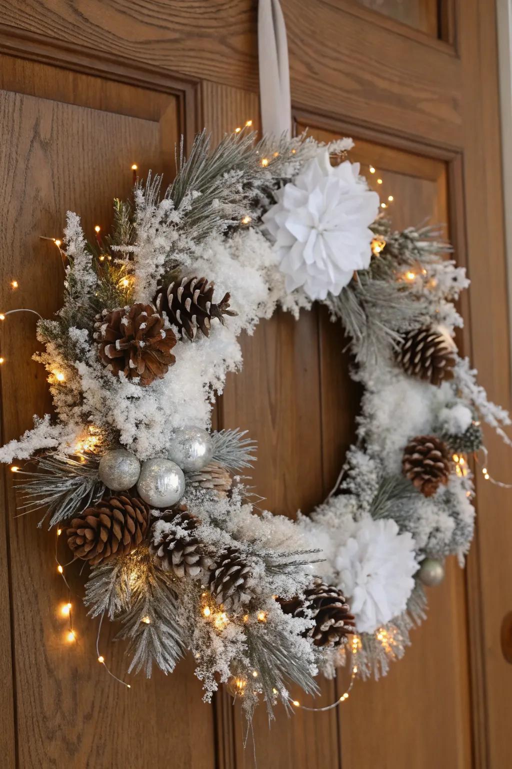 A winter wonderland ornament capturing the enchanting splendor of the season.