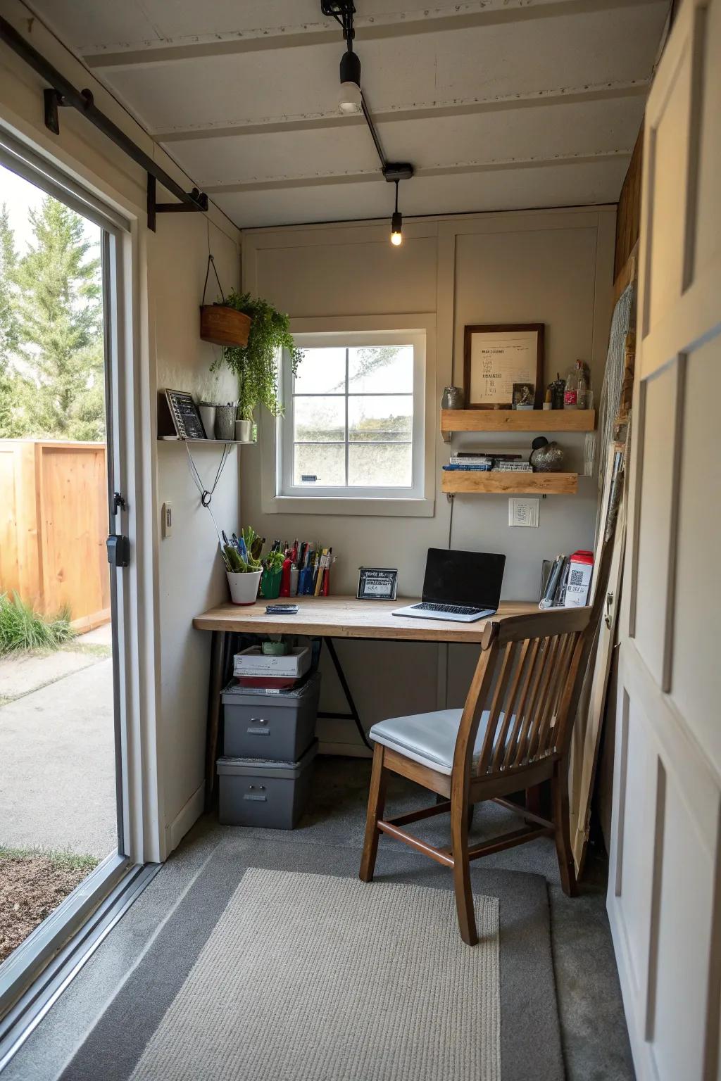 Compact home offices maximize output within confined spaces.