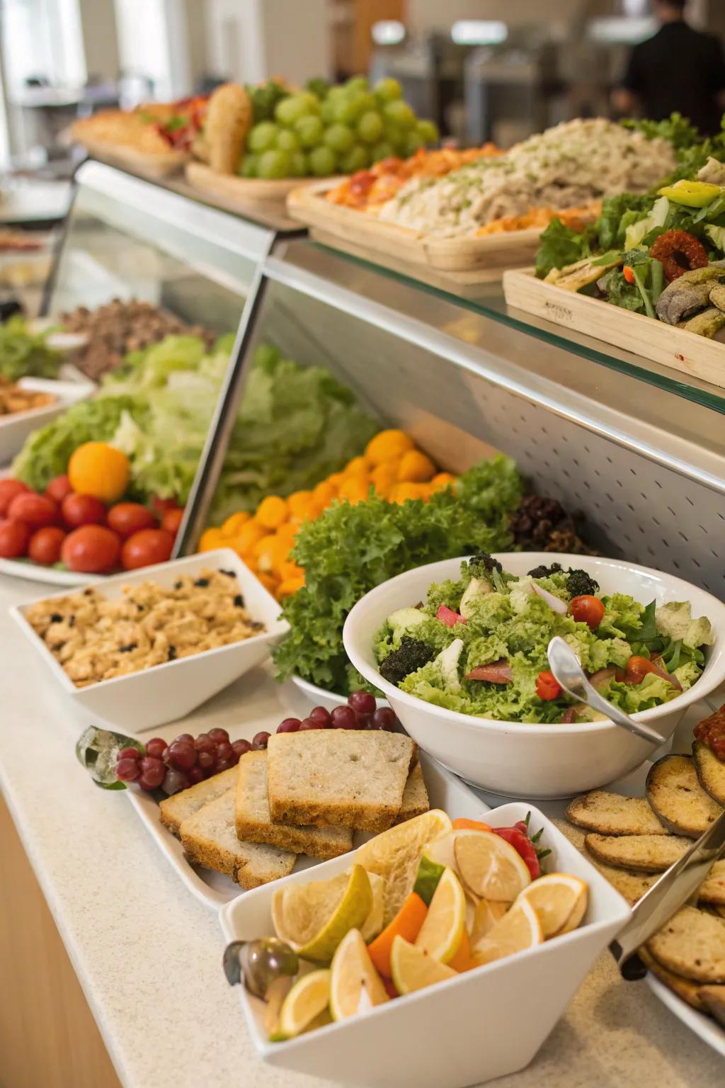 Incorporating leftovers for a sound salad bar.