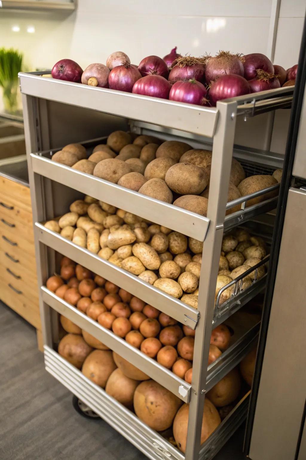 Pantry trolleys deliver mobile and convenient storage solutions.
