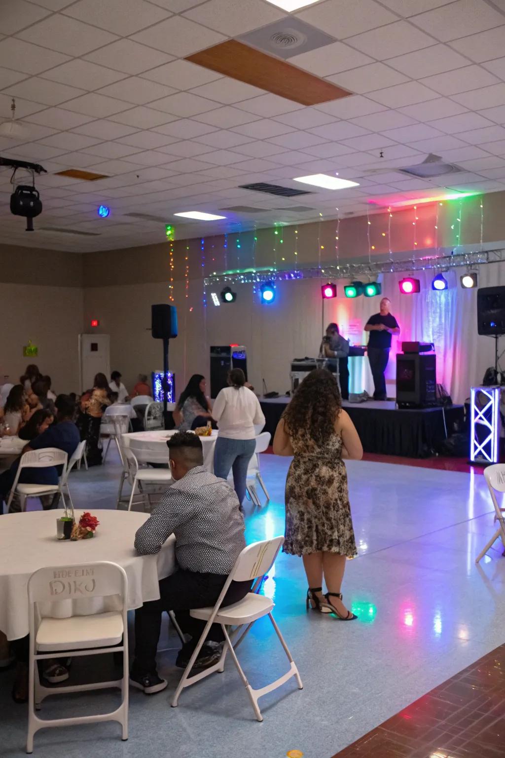 An energetic internal event featuring a rhythm and motion area.