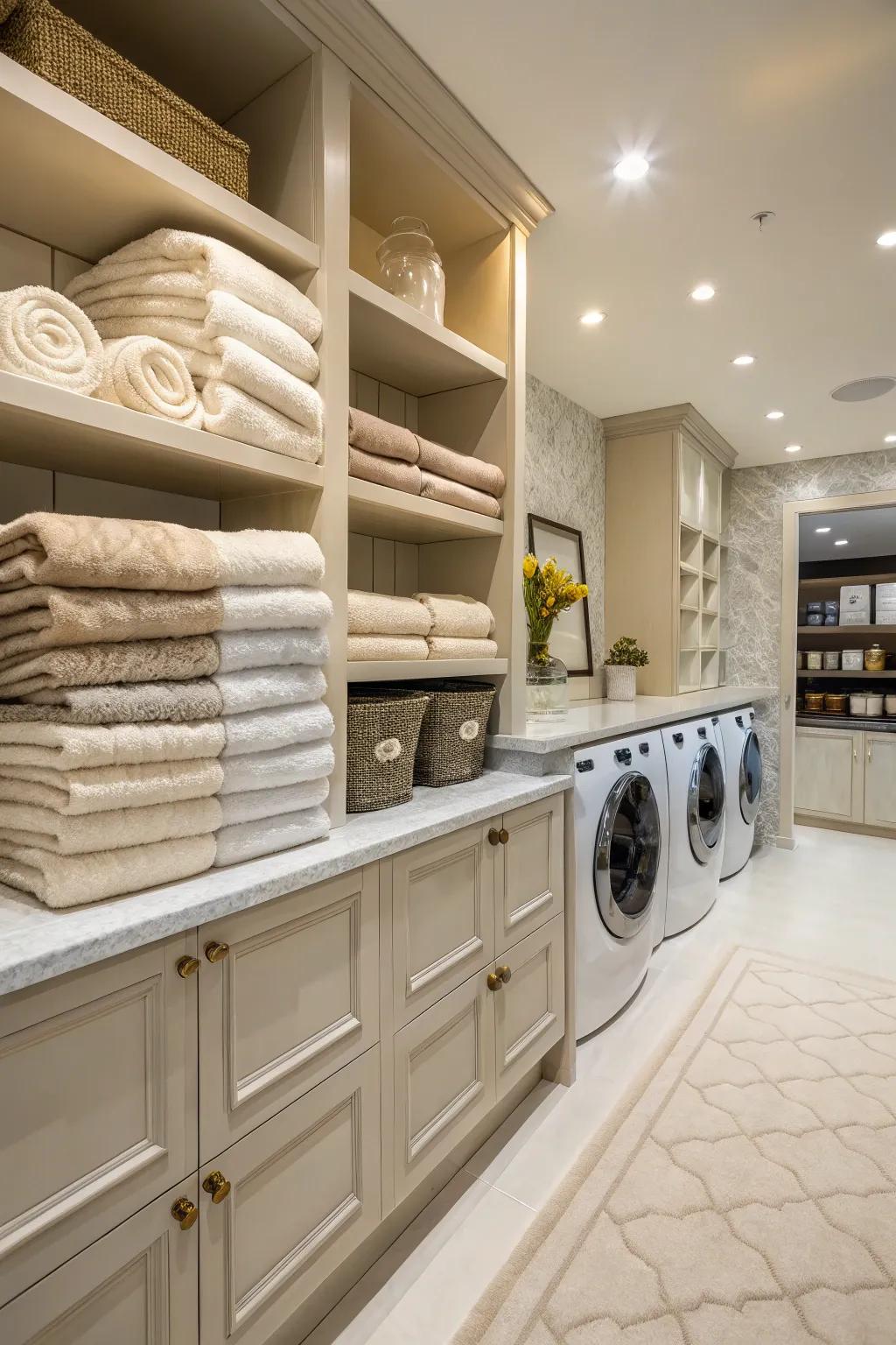 Introduce luxury with high-quality fabrics.