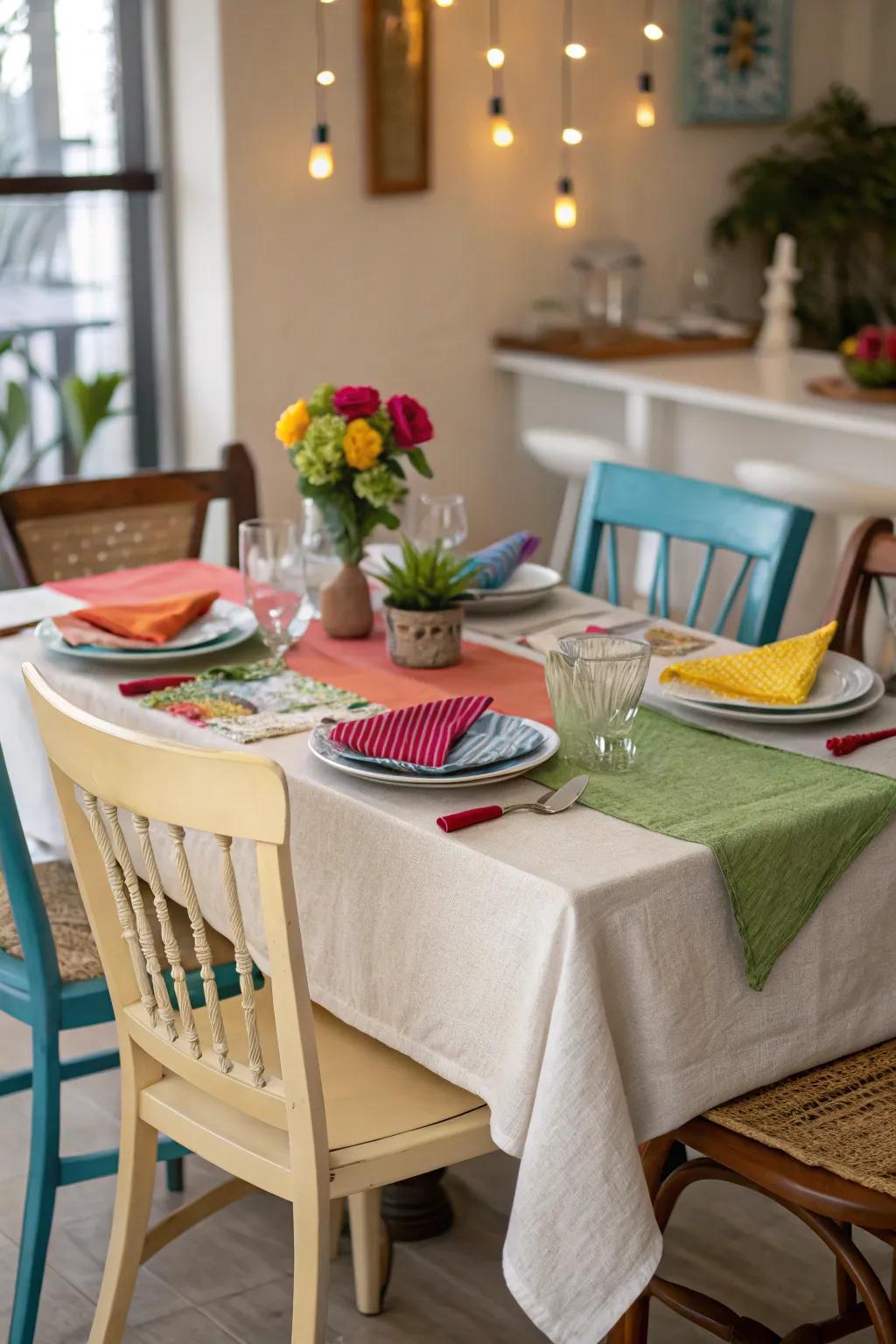 Eclectic subtleties inject character and enjoyment into your tablescape.