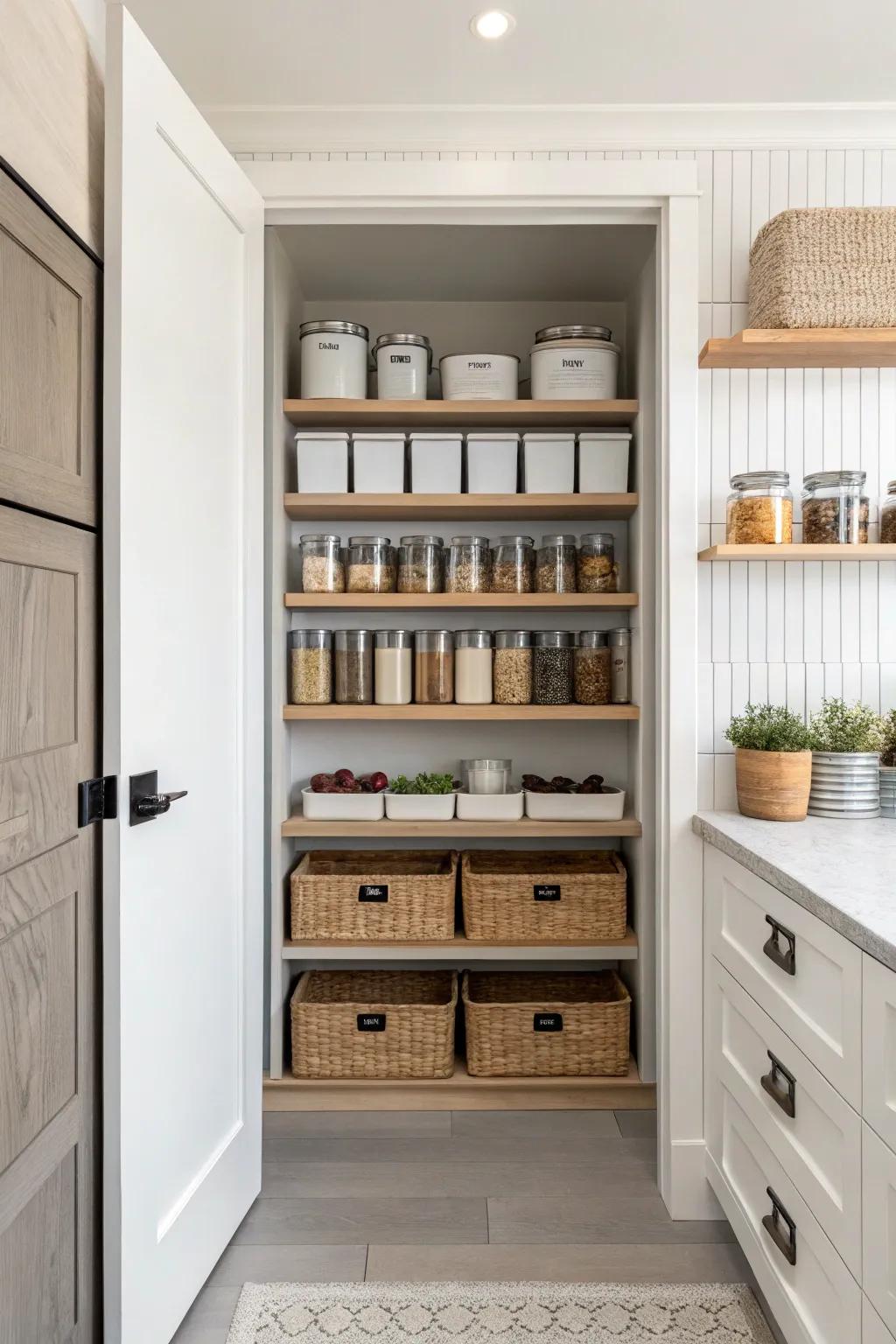 By keeping the design minimalist, it avoids a cluttered look.