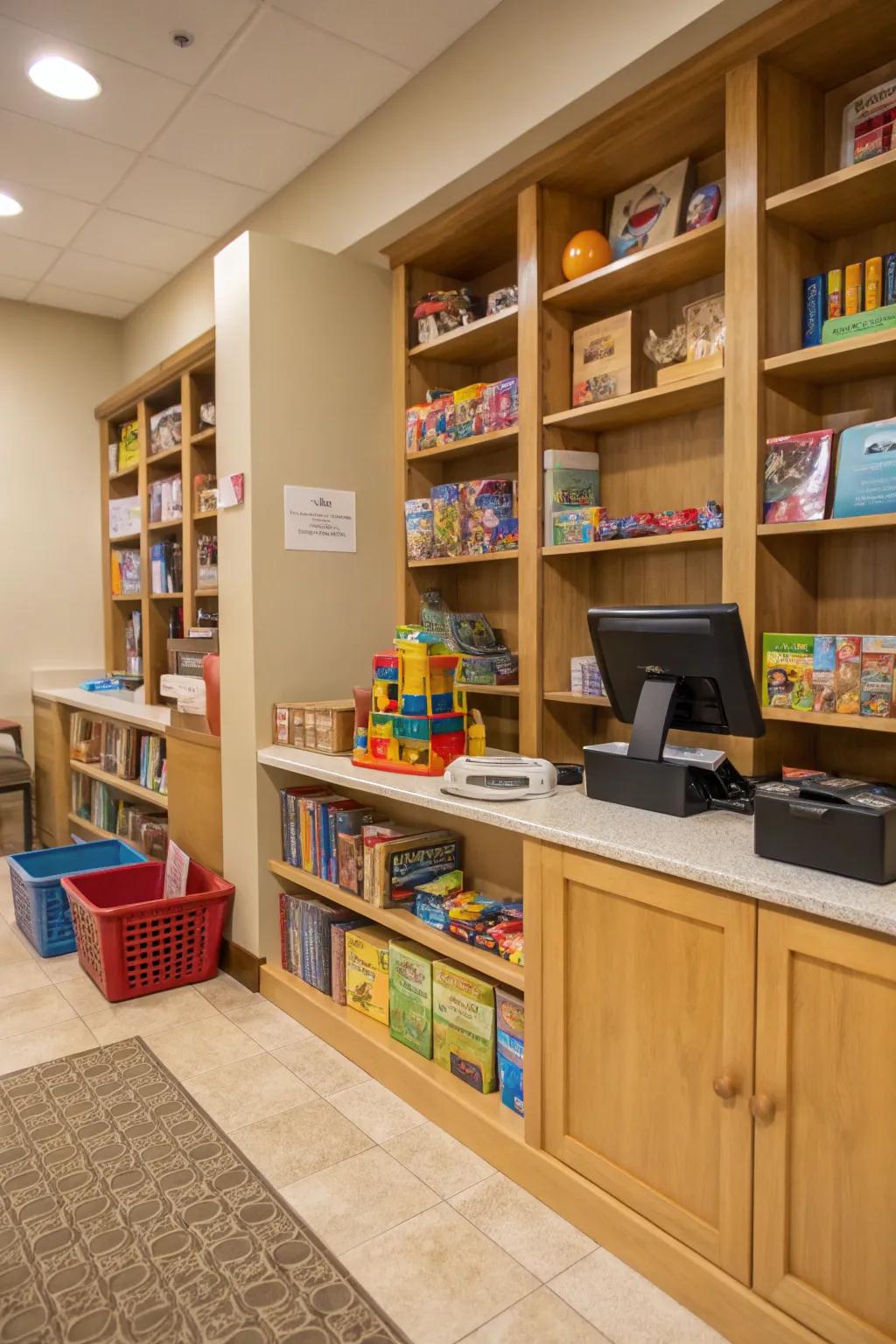 A toy library encourages fun and duty.