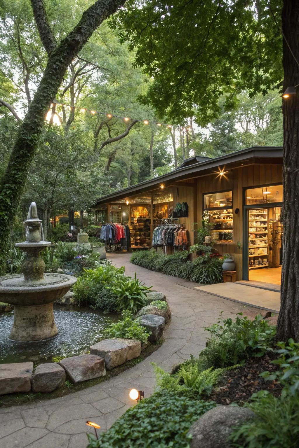 Sensory sound ambiance employed to heighten sensory immersion and tranquility.