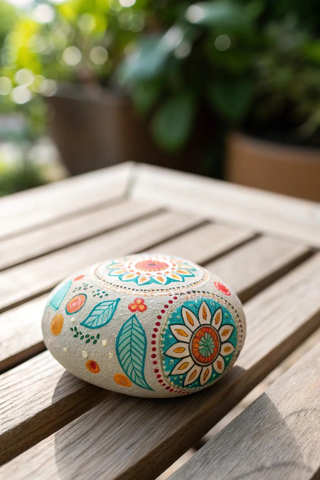 Reconstruct your botanical sanctuary into a whimsical haven, furnished with an embellished gravel promenade intermingling artistry and nature.