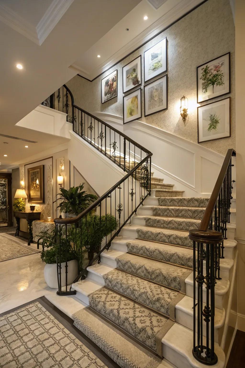 Render stairwells memorable through stylish contouring.